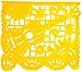 Muunek Large Plastic Papel Picado Banner Mexico Querido 10 Panels 18ft. Long Mexican Fiesta Party Decoration