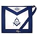 Master Mason with Sequined All Seeing Eye Masonic Apron - [Blue & White]