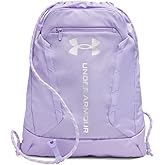 Under Armour Unisex Hustle Sackpack, (538) PURPLE/Metallic Silver, One Size Fits Most