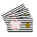 Paper Clever Party Bridal Shower Scratch Off Games (28 Pack) Elegant Black Stripe and Pink Floral Scratch Off Baby Shower Game for Door Prizes, Raffle Drawing, Wedding Favor