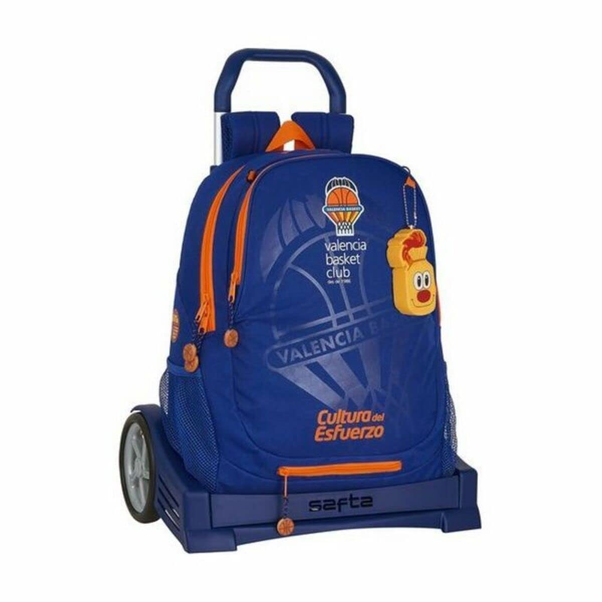 safta Unisex Children's Valencia Basket Backpack (Pack of 1), Blue/Orange, 320x120x380 mm, Backpack and Trolley — image 1