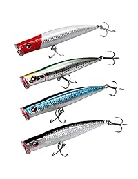 Señuelos duros de pesca, 1.62 oz, señuelos de agua salada GT Offshore Big Game señuelos de pesca de agua superior cebos pesca, señuelos duros de pesca, para bacas a rayas, atún