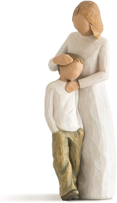 Willow Tree Mother and Son Figurine 8 Inch Hand-Painted Resin