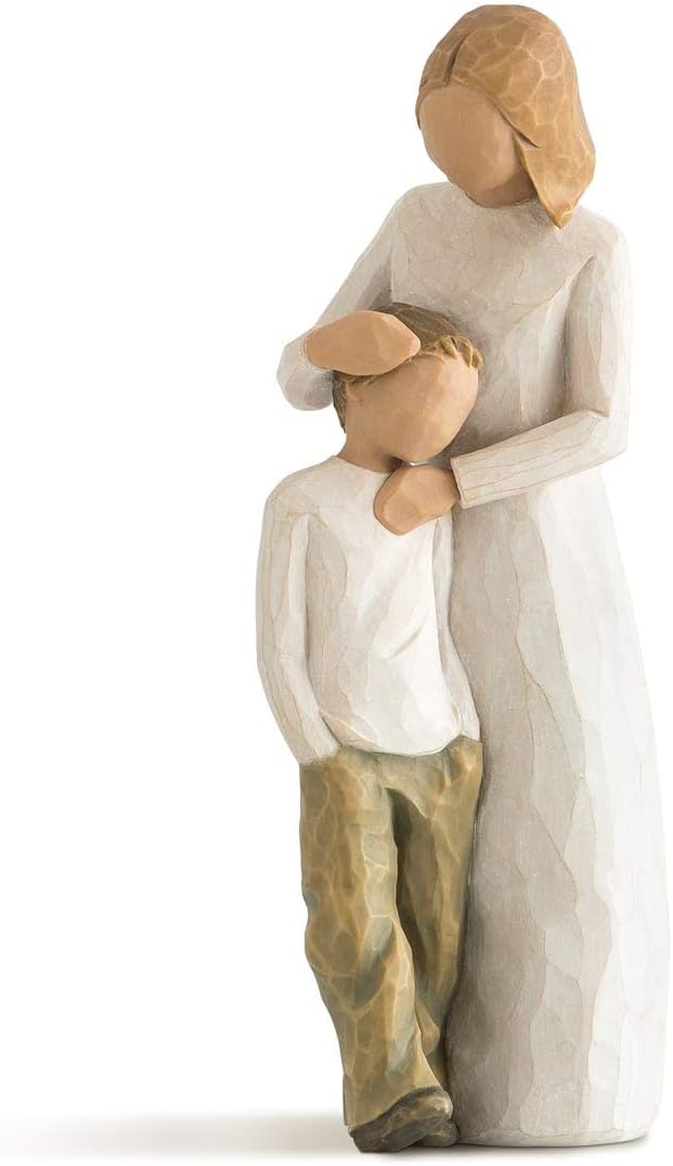 Willow Tree Mother and Son Figurine 8 Inch Hand-Painted Resin