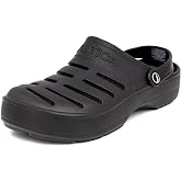 Nautica Men's Clogs - Athletic Sports Sandal - Slip-On with Adjustable Back Strap - (Water Shoes/Fuzzy Slippers) River Edge