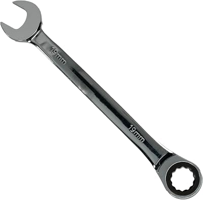 Seshin Buffalo 19mm Ratchet Spanner Gear Wrench Fixed Head Open End Ring