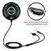 Bluetooth Car Kit Bluetooth Adapter REIIE Bluetooth Stereo Receiver for car, Calling&Music Streaming with Built-in Mic Echo and Noise Reduction Siri/Voice Activation for Car with 3.5mm Aux