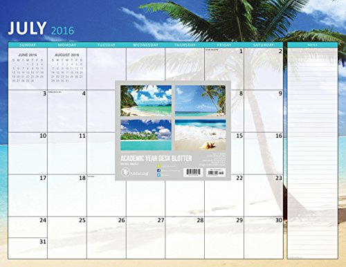 2017 Academic Year Tropical Beaches Desk Blotter by