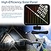 AmeriTop Solar Lights Outdoor, Super Bright LED Solar Motion Sensor Lights with Wide Angle Illumination; 1500LM 6000K, 3 Adjustable Heads, IP65 Waterproof Outdoor Security Lighting (Black)