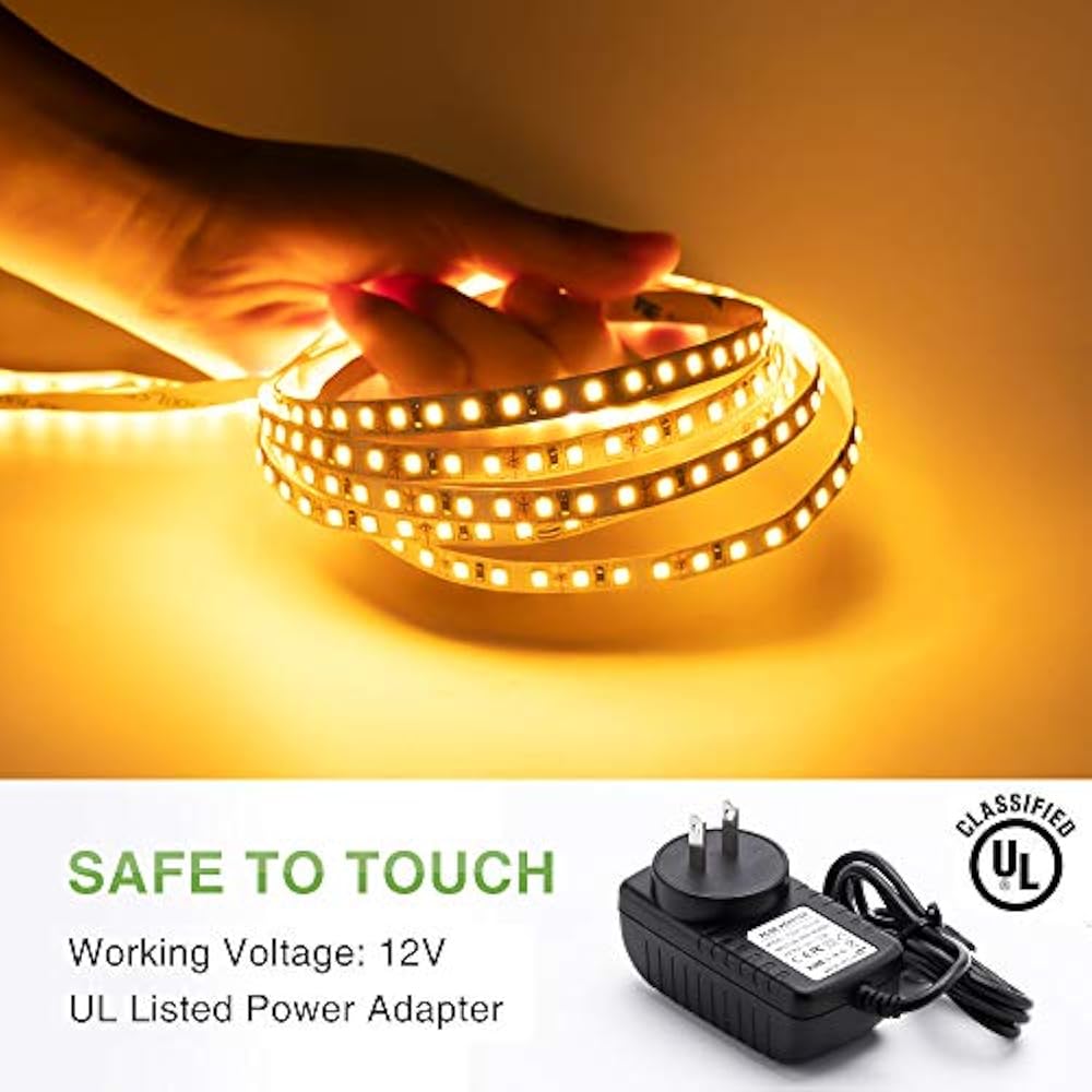 Ustellar Dimmable 600 LED Light Strip Kit With Power Supply, SMD 2835
