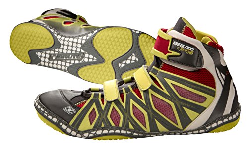 Brute JS25 Sun/Red/Silver Wrestling Shoes - 10 - Thumbnail 4