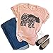 Floral Mama Bear T Shirt Printer for Mom Short Sleeve Shirts Mother's Gift