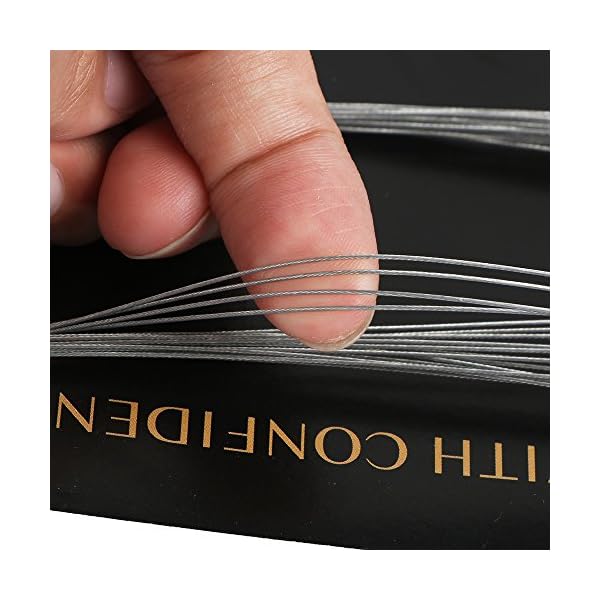 Saltwater-Stainless-Line-Wire-Fishing-Leaders-Line-Silver-8kg10kg12kg-Pack-of-60