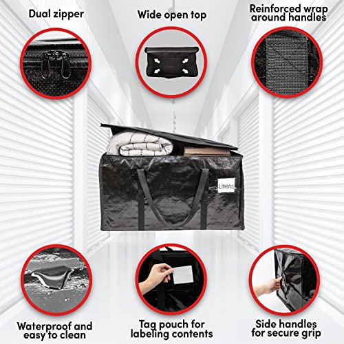 BAGTHAT! 6 & 10 QTY Black Moving Bags Extra Large Heavy Duty Storage