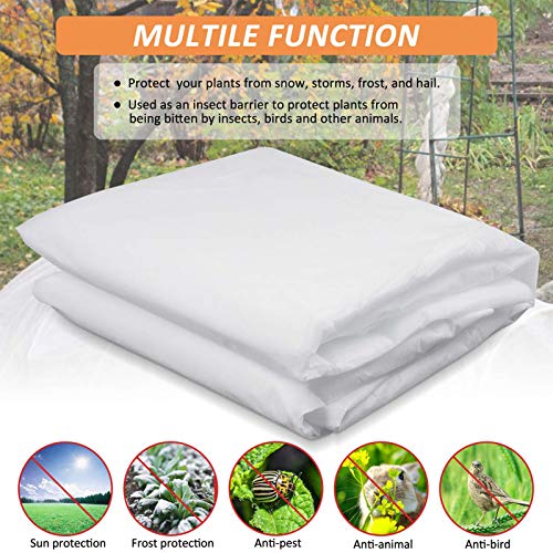 Alinnart Plant Covers Freeze Protection, 10FT×30FT Frost Cloth for