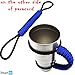 Handmade Paracord Handle For Yeti, Ozark, Rtic, BOSS, Kodiak, SIC Trail Rambler and other 30 Oz Tumblers - Ultra-Strong 550 lbs Type 3 Paracord Handie, Black/Blue style - Best Gift Idea!