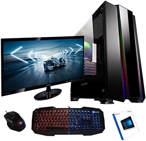 FTS Gaming PC Intel I7 9700K 500gb SSD + 1tb HDD 8gb 3000Mhz RTX 2080 8gb Phantom Windows 10 24" Monitor keyboard Mouse