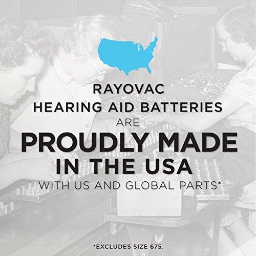 RAYOVAC Size 312 Hearing Aid Batteries, 8-Pack, L312ZA-8ZMB