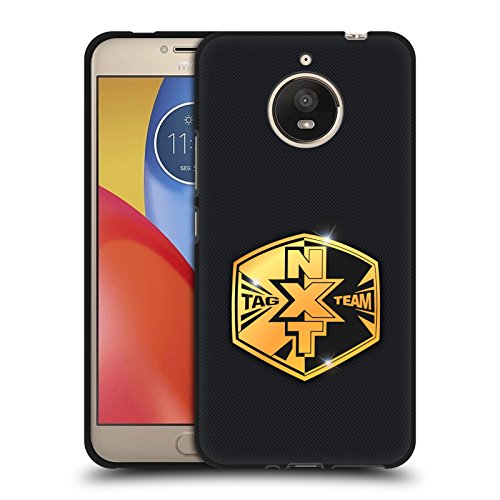 Official WWE NXT Tag Team Title Belts Black Soft Gel Case for Motorola Moto E4 Plus