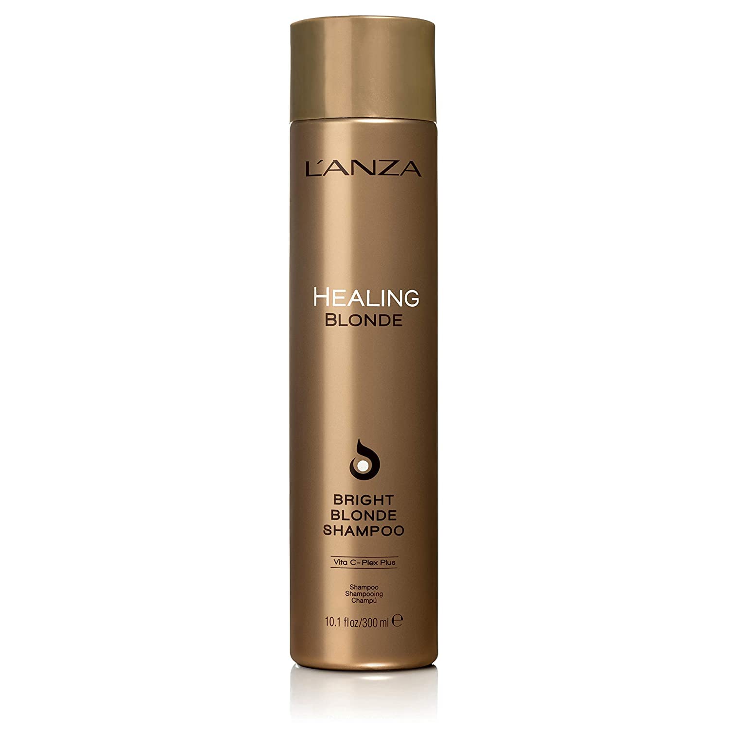L’ANZA Healing Blonde Bright Shampoo, Formulated for Natural & Decolourized Blonde Hair - Boosts Shine and Brightness while Healing, with Sulfate-free, Paraben-free, Gluten-free Formula (300ml)