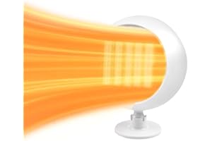 INKERSCOOP 150W 12V Car Defroster & Heater with Cooling Fan, Fast Heat & 360° Rotation, Plug-in Design