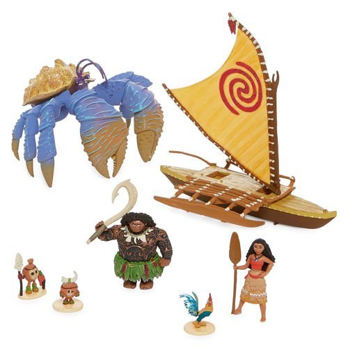 moana doll and boat