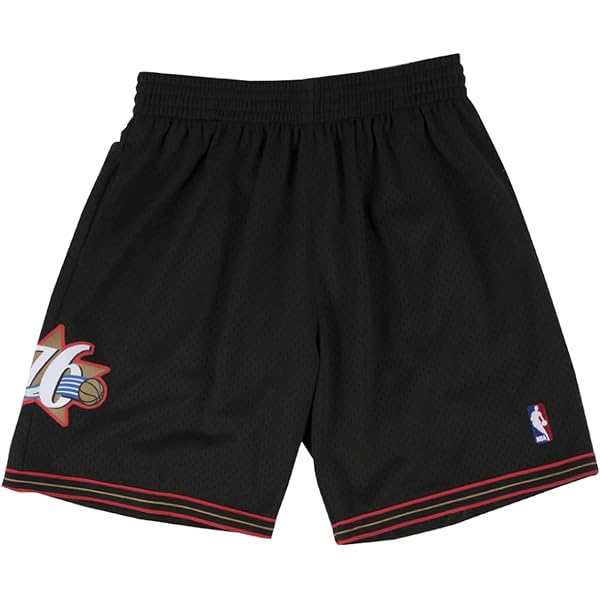 Amazon.com: Mitchell & Ness NBA Swingman Road Shorts 76ers 00-01