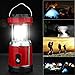 LED Camping Lantern, IRuiYinGo Rechargeable Solar Lantern Flashlight Ultra Bright Hand Tough Lamp (Red Color) - Great Light for Camping / Hiking / Fishing / Backpacking / Outdoor