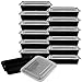 Premium Meal Prep Food Containers with Lids [Heim Concept] Durable Reusable Top Rack Dishwasher Safe Leak-Resistant Microwavable Compact Stackable Storage Meal Prep To-Go Container Convenience 12-pack