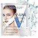 V Line Mask, Chin Up Patch,Double Chin Reducer,Face Lift V Lifting Chin Neck Mask V Zone Tape Firming Moisturizing Mask-Pack of 2 Masks