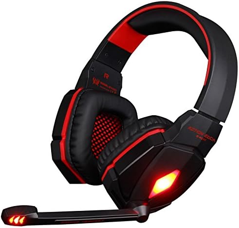 Fokine G4000 Pro USB 3.5mm Gaming Headset for PS4 Xbox on PC Stereo Sound Headphones with Noise Reduction Mic and LED Light