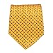 PilotMan Formal Plaid Mens Tie Silk Tie Yellow Necktie (Yellow)