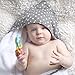 Premium Bamboo Baby Hooded Towel, Extra Soft and Large 35x35, Hypoallergenic, Sized for Toddler, Boys, Girls, Polka Dot