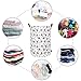 DOKEHOM 22-Inches Freestanding Laundry Basket with Lid, Collapsible Extra Large Drawstring Clothes Hamper Storage with Handle (Roses, XL)