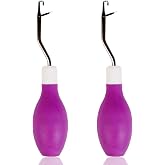 Latch Hook, 2PCS Latch Hook Tool, Crochet Hooks for Hair, Hair Crochet Hook | Latch Hook Needle, Latch Hook Tool for Rugs, Dreadlocks &amp; Carpet Making