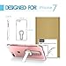 iPhone 8 / iPhone 7 Clear Case with Kickstand, Soft TPU Crystal Life proof Case Cover Slim-Fit Shock Absorption Protective Phone Cover Case with 360 Degree Rotatable Stand