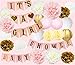 Princess Baby Shower Decorations for Girl Pink and Gold Baby Shower It's A Girl Banner Tissue Pom Poms Paper Lanterns Honeycomb Balls Pink/White/Gold/Cream Baby Shower Party Decoration Nursery Decor