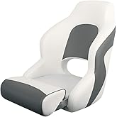 MSC Captain Boat Seat (White/Charcoal)