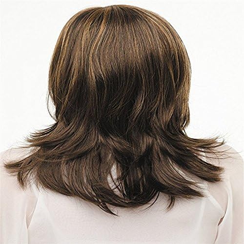 Royalfirst Women's Wig Long Curly Hair Wig, Brown - Image 4