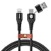 Metrans Direct Compatible USB A + USB C to 8 Pin Cable Replacement for iOS Devices 3FT Black