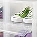 IRIS Small Drop Front Shoe Box, 6 Pack, Clear
