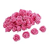 Pparty 1-Inch Fake Flower Heads, 30-Pieces, Peach