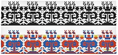 Honey Day House Custom Bulgarian Pattern Area Rug Carpet Runner Rug Mat 7'x 3'3''