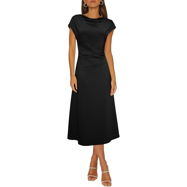 S.L. Fashions Damen Chiffon Halterkleid – Mit Perlen-Neckholder, Für Besondere Anlässe (Petite & Regular)
