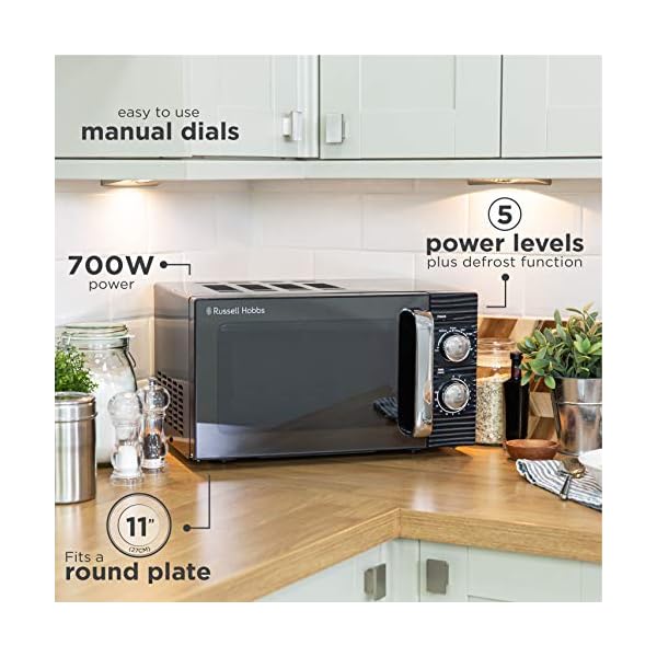 Russell Hobbs RHM1731B INSPIRE Black 17 Litre Manual Microwave