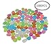 CFKJ [1000 Pcs 5lb] Glow in The Dark Stones,Fish Tank Aquarium Decoration Gravel Rocks,Garden Glowing Pebbles Luminous Stones for Outdoor,Yard Grass,Walkway,Backyard Driveway Décor