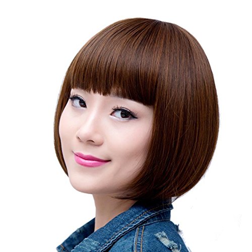 Amazon Com Straight Hair Wig Hair Bangs Micro Korean Short