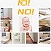 13ft Long SafeBaby & Child Safety Baby Proofing Edge Protective Bumpers for Furniture, Cushion Foam Strip Brick Pad Childproof Fireplace Guard for Toddlers - White