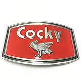 Cocky Die Cast Chrome Finish Metal Belt Buckle