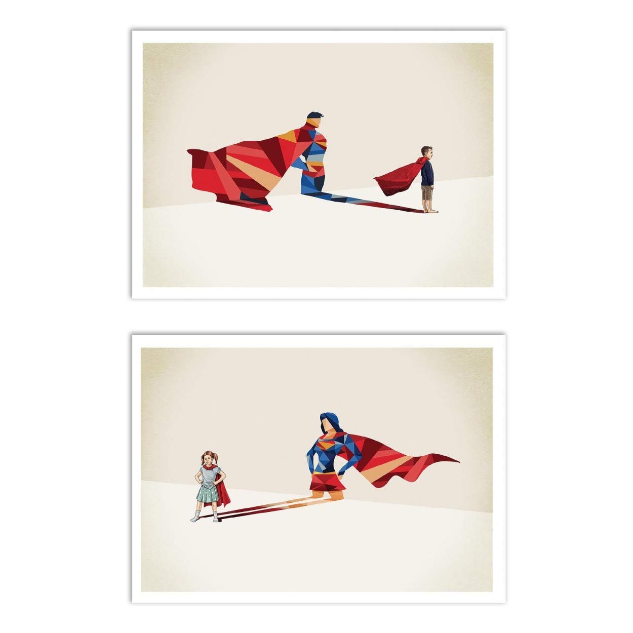 Wall Editions 2 Art-Posters 30 x 40 cm - Duo Super Heroes - Jason Ratliff